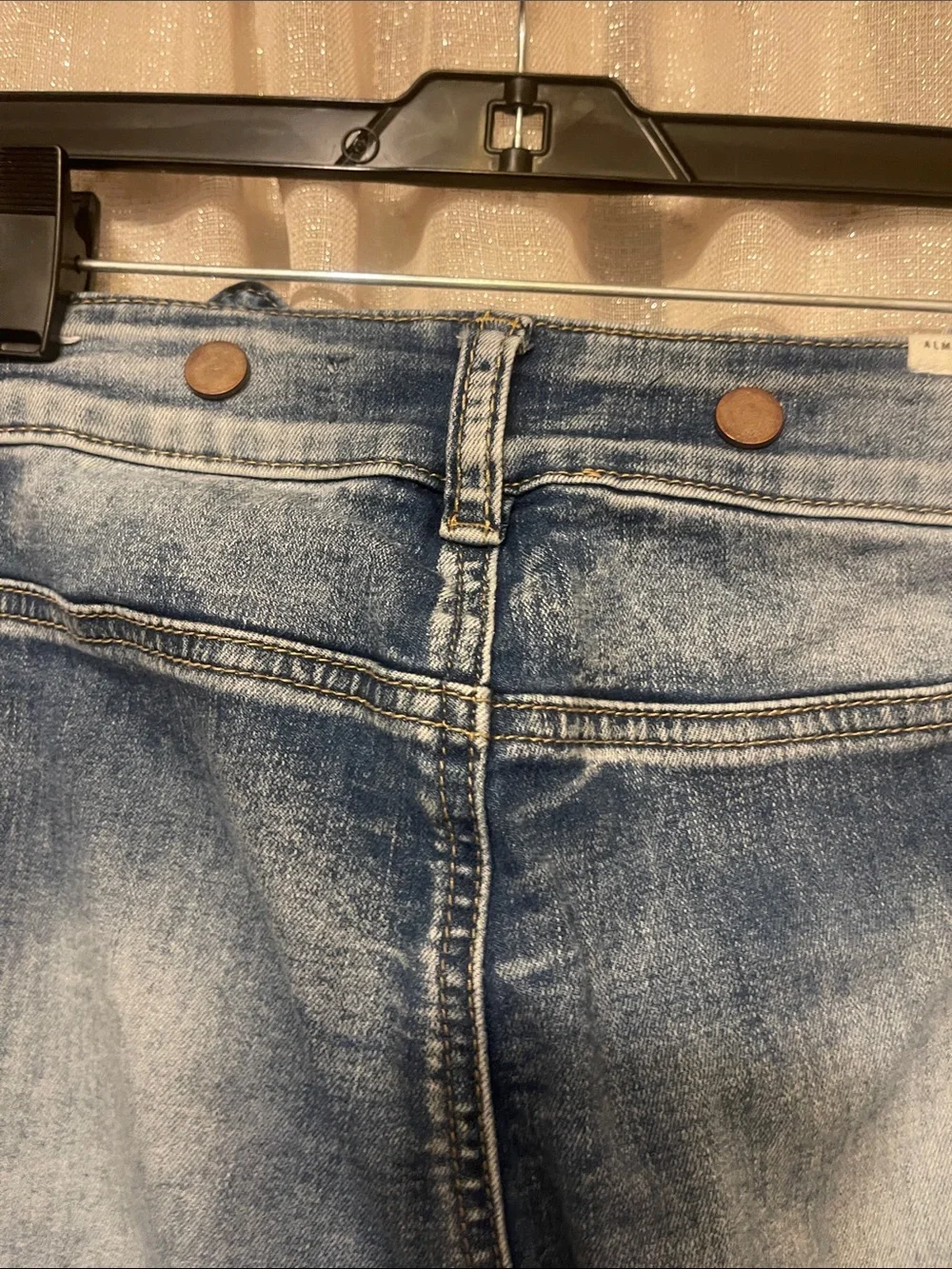Almost Famous Medium Blue High-Rise Flare Jeans